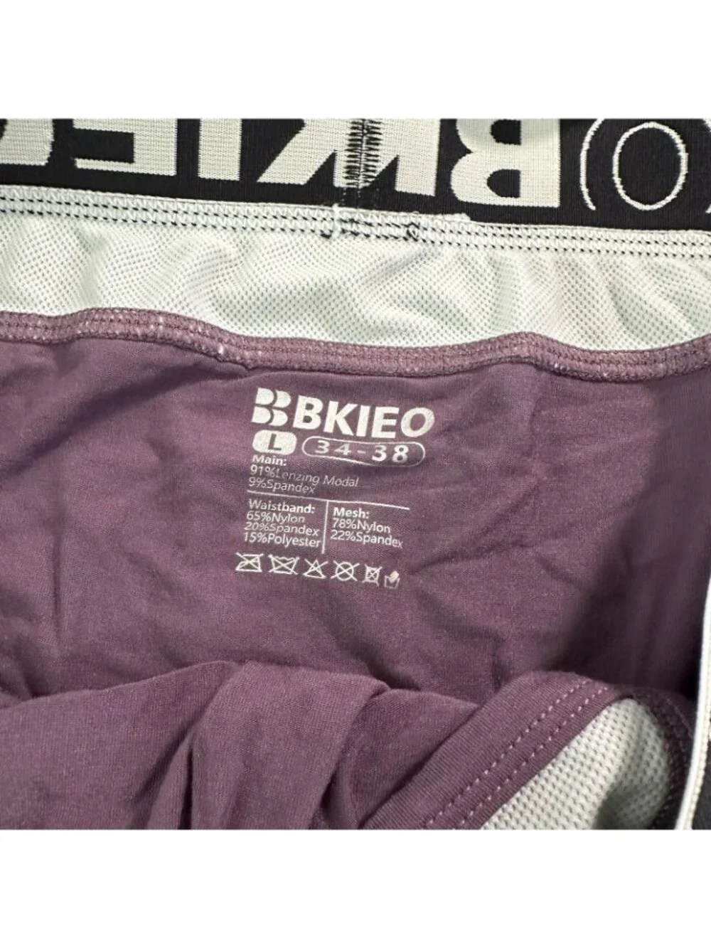 Bekieo Menswear Brief Nearly Nude Pale Large Modal Soft underwear 34-38 Minimal